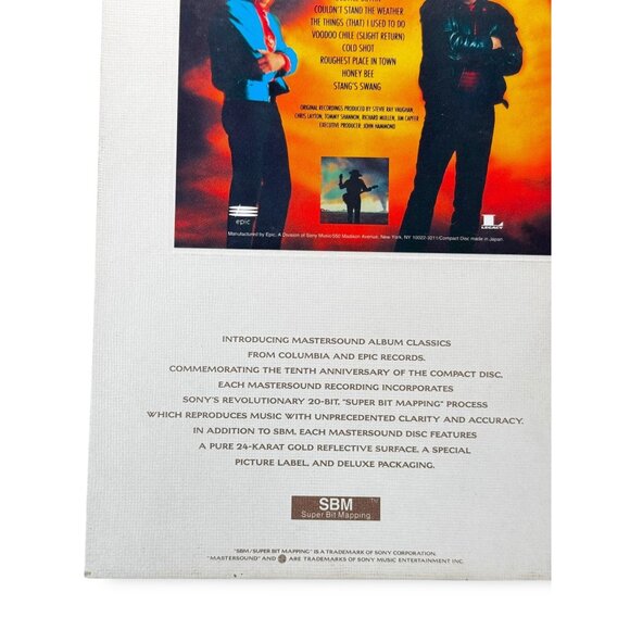 Stevie Ray Vaughan Couldn’t Stand the Weather 24k Gold Mastersound SBM CD Limite - Picture 4 of 11